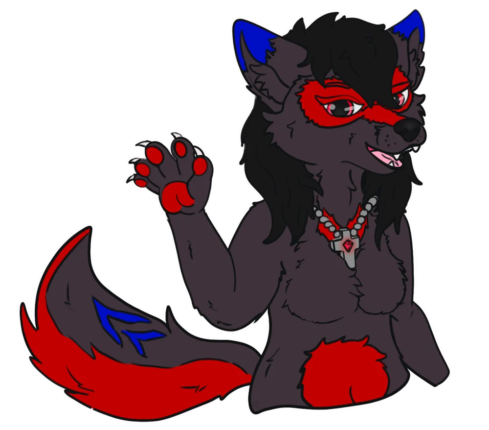 RedMoon smiling and waving